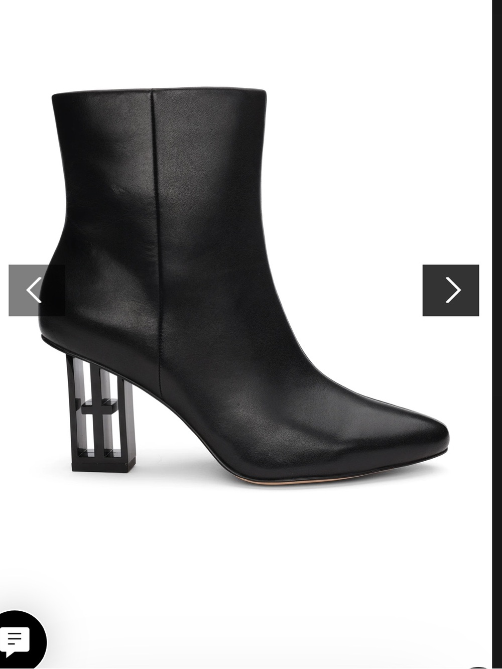Liverpool Claremont icon heel all leather boots in black